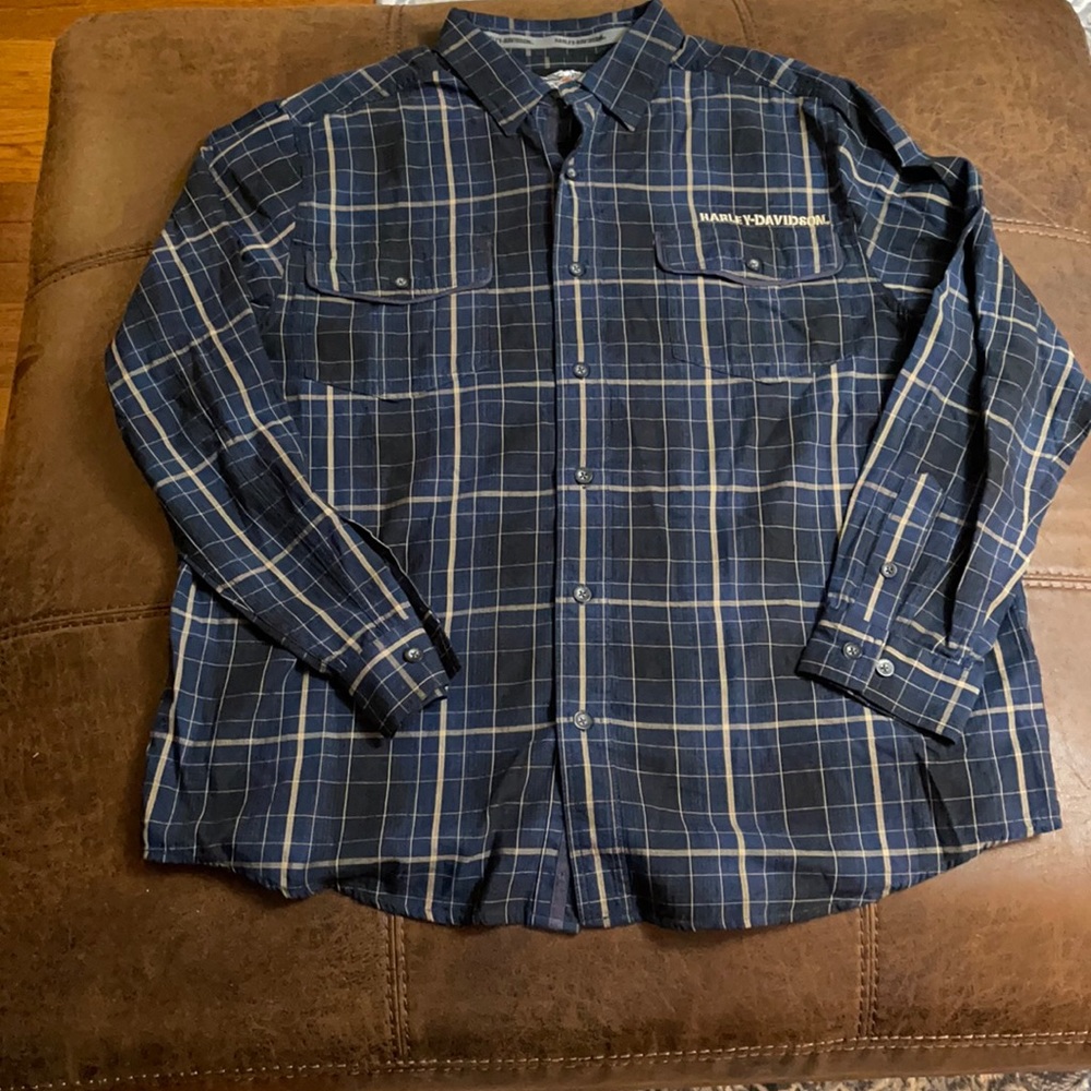 Harley Davidson button up shirt